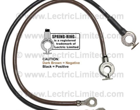 Lectric Limited 1962 Chevrolet Corvette Battery Cable Set BC2002