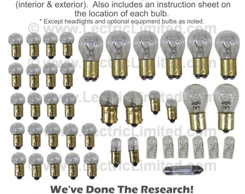 Lectric Limited 1974-1976 Chevrolet Corvette Light Bulb Set VLK7476