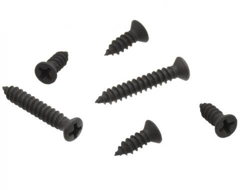 Redline Restomotive® 1978-1982 Chevrolet Corvette 6 Piece T-Top Latch Cover Screws