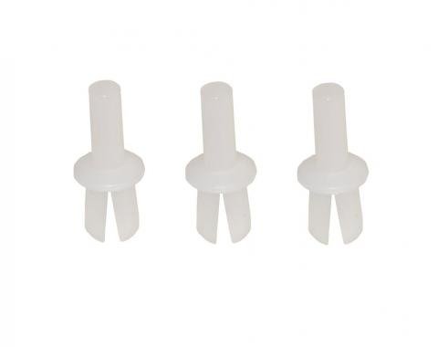 Redline Restomotive® 1956-1982 Chevrolet Corvette 3 Piece Plastic Horn Contact Rivet Set