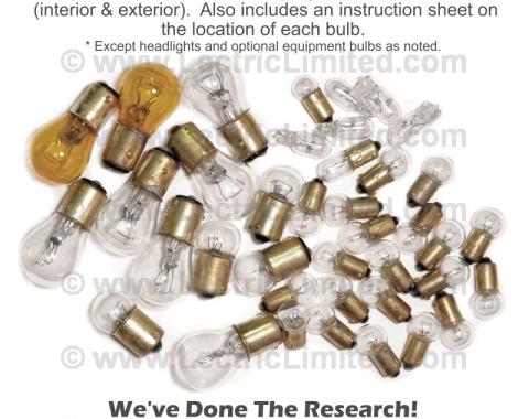Lectric Limited 1969 Chevrolet Corvette Light Bulb Set VLK6900