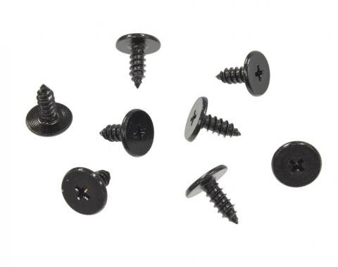 Redline Restomotive® 1963-1967 Chevrolet Corvette Convertible 8 Piece Windshield Pillar Weatherstrip Retainer Screw Set