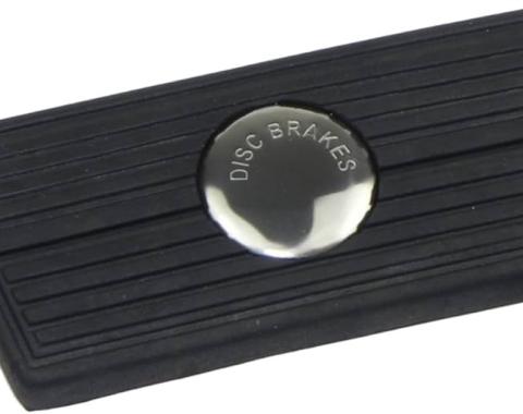Redline Restomotive® 1966-1981 GM Car Brake Pedal Pad for Cars with Automatic Transmission & Disc Brakes