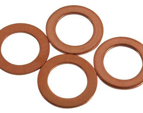 Redline Restomotive® 1953-1982 Chevrolet Corvette 4 Piece Brake Hose Copper Washer Set
