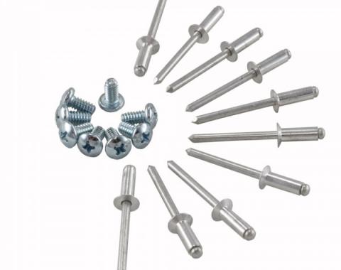 Redline Restomotive® 1970-1977 (Early) Chevrolet Corvette T-Top Stainless Molding Mounting Hardware Kit