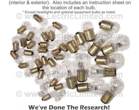 Lectric Limited 1972-1973 Chevrolet Corvette Light Bulb Set VLK7273