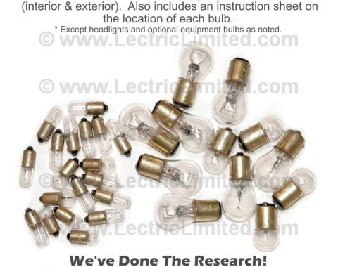 Lectric Limited 1963 Chevrolet Corvette Light Bulb Set VLK6300