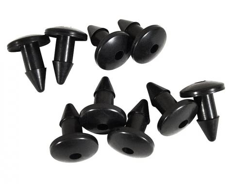 Redline Restomotive® 1968-1982 Chevrolet Corvette Rubber Carpet Fasteners, 9 Piece Set