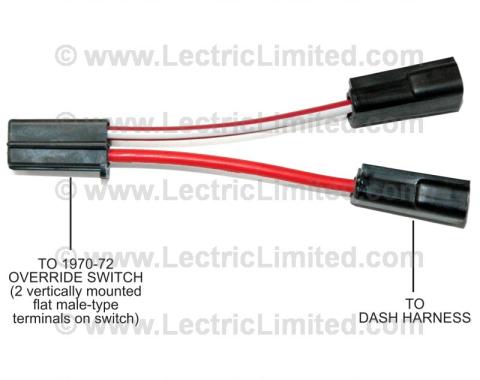 Lectric Limited 1969 Chevrolet Corvette Windshield Wiper Override Switch Adapter Harness VWH6900CKD