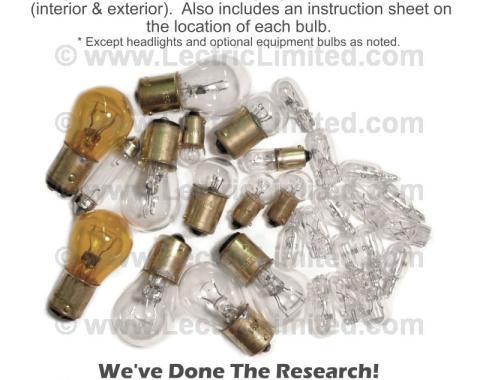Lectric Limited 1977 Chevrolet Corvette Light Bulb Set VLK7700