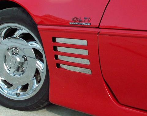 American Car Craft 1991-1994 C4 Corvette - Vent Spears 8Pc, Polished Finish 022001