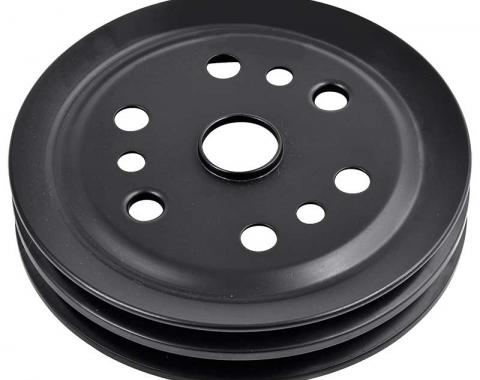 OER 1957-1972 Chevy, Double Groove Crankshaft Pulley, Small Block, Short Water Pump, , 6-3/4"OD 3744043