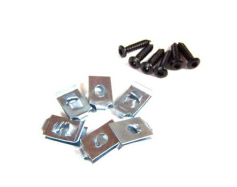 Redline Restomotive® 1980-1982 Chevrolet Corvette Side Fender Louver Attaching Hardware Kit