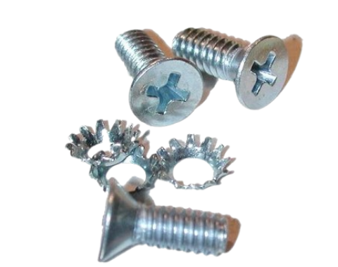 Redline Restomotive® 1964-1967 Chevrolet Corvette Glove Box Door to Hinge Screws & Washers